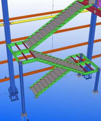 超高钢结构楼梯方案（钢结构楼梯视频教程）