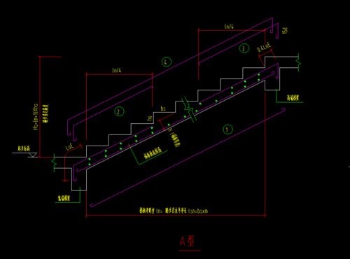 楼梯结构钢筋标注（土建楼梯的钢筋结构）